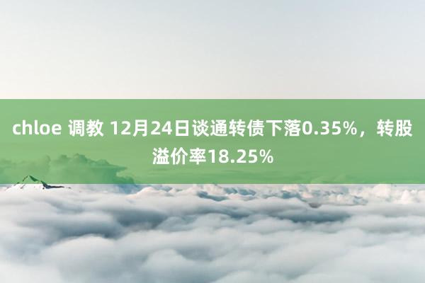 chloe 调教 12月24日谈通转债下落0.35%，转股溢价率18.25%