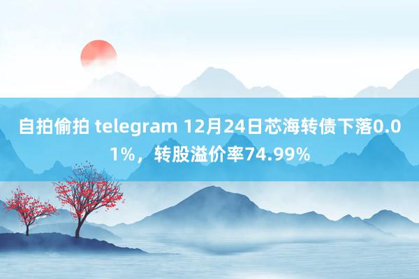 自拍偷拍 telegram 12月24日芯海转债下落0.01%，转股溢价率74.99%